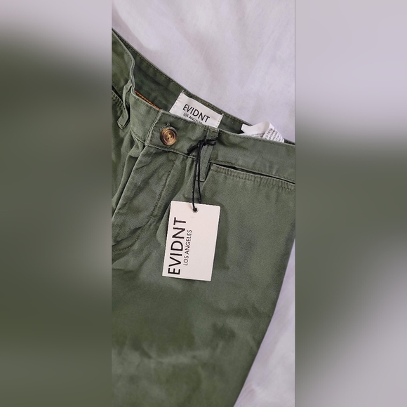 NWT! EVIDNT Los Angeles Trendy Wide Leg Women's Green Festival Pant Size 25 - Picture 10 of 11
